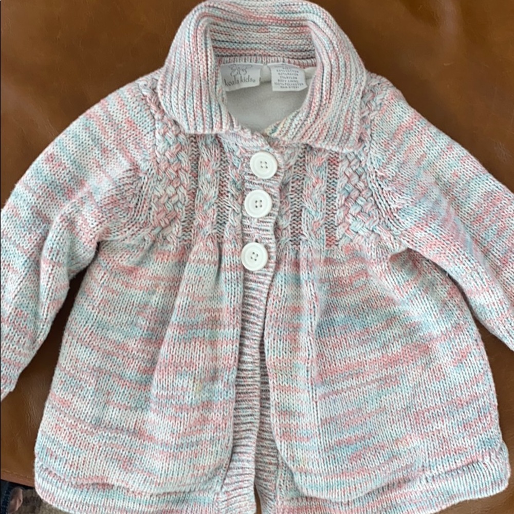 Super cute baby girls sweater coat! Like new!
